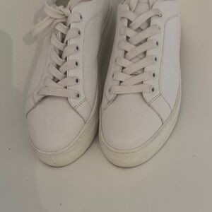 Classic Women’s White Lace-Up Sneakers
